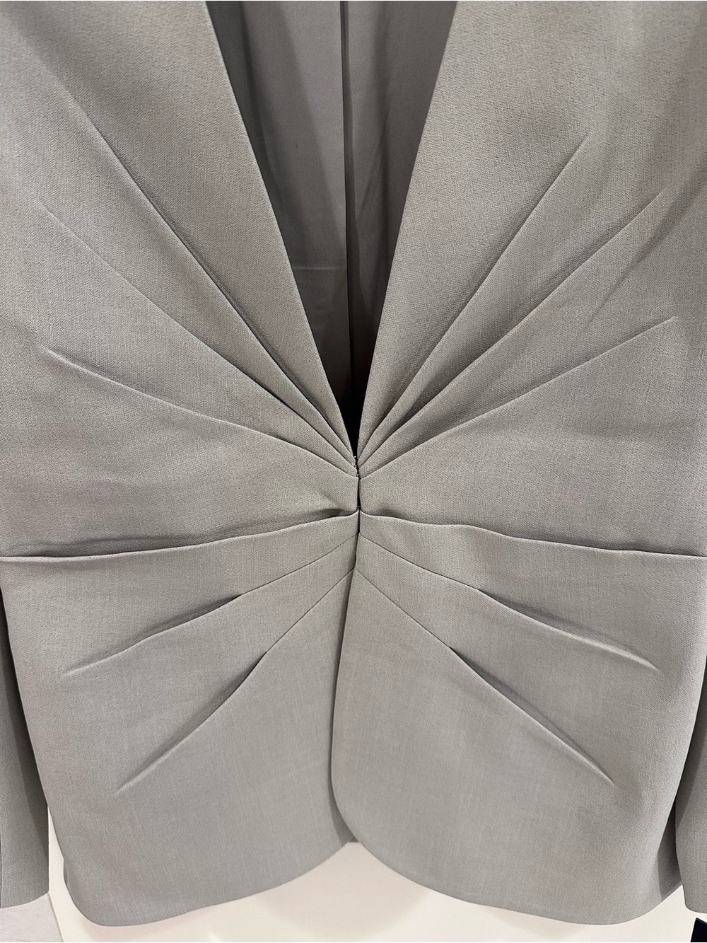 Donna Karan New York Sunburst Pleat Grey Size Small Petite NWT - Picture 2 of 4